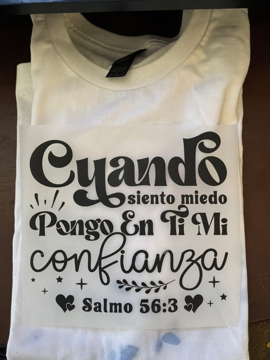 Cuando siento miedo pongo en ti mi confianza Salmo 56:3